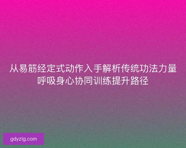 从易筋经定式动作入手解析传统功法力量呼吸身心协同训练提升路径 从易筋经定式动作入手解析传统功法力量呼吸身心协同训练提升路径
